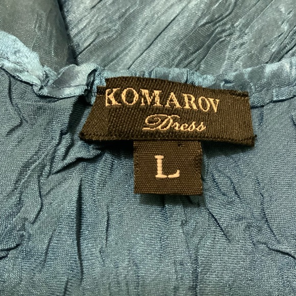 Komarov Charmeuse Cap Sleeve Midi Dress - Picture 3 of 10